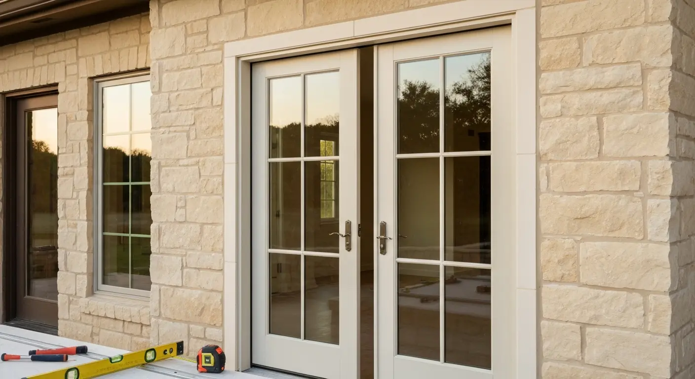 French patio door installation