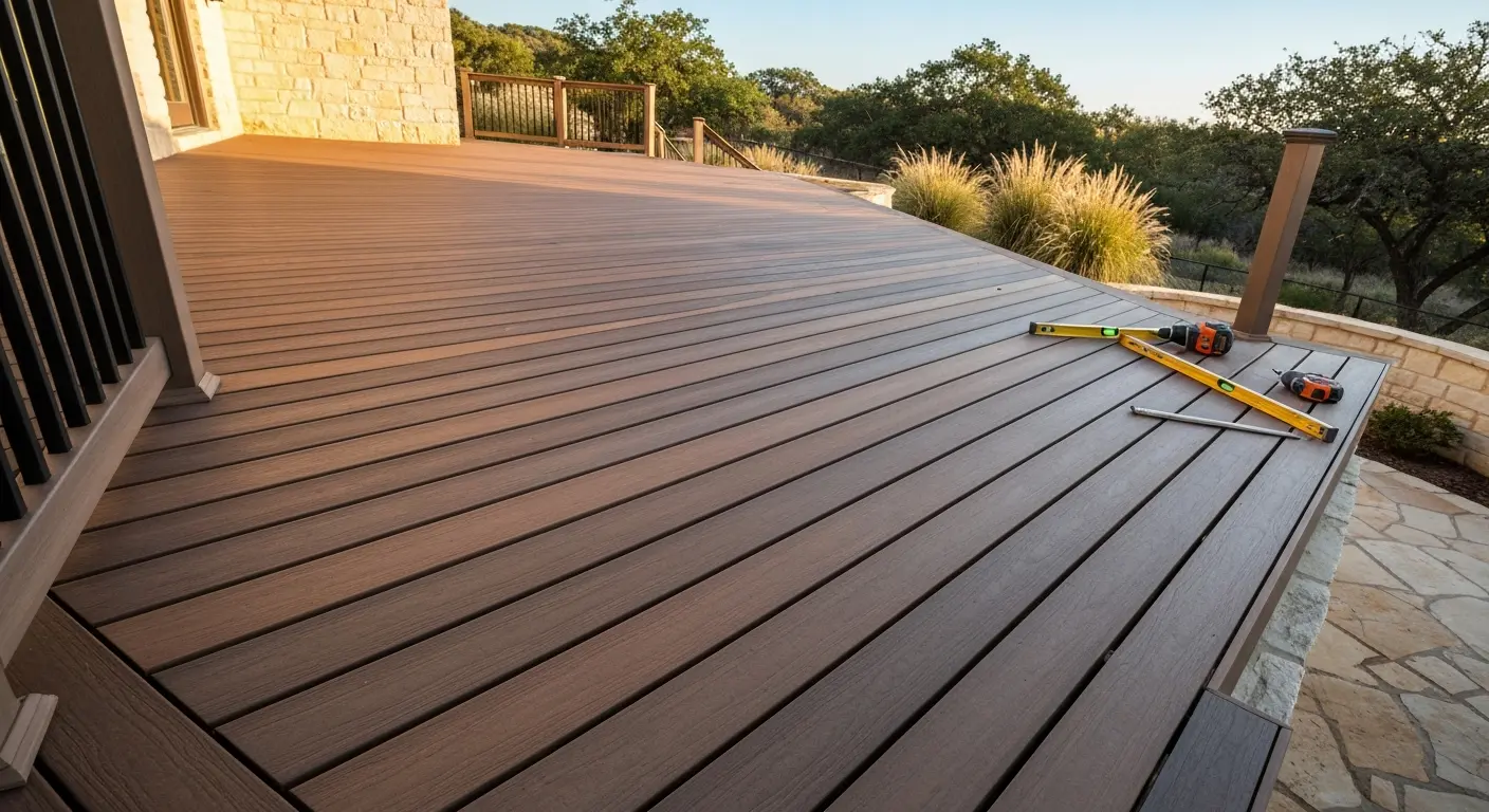 Composite deck construction