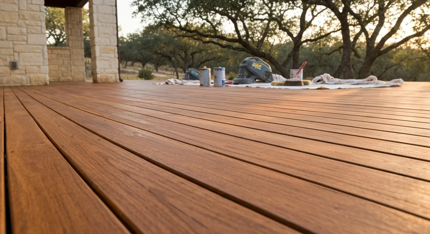 Deck refinishing and repair work