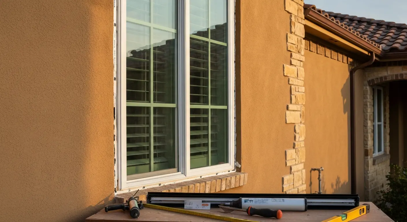 Residential window installation