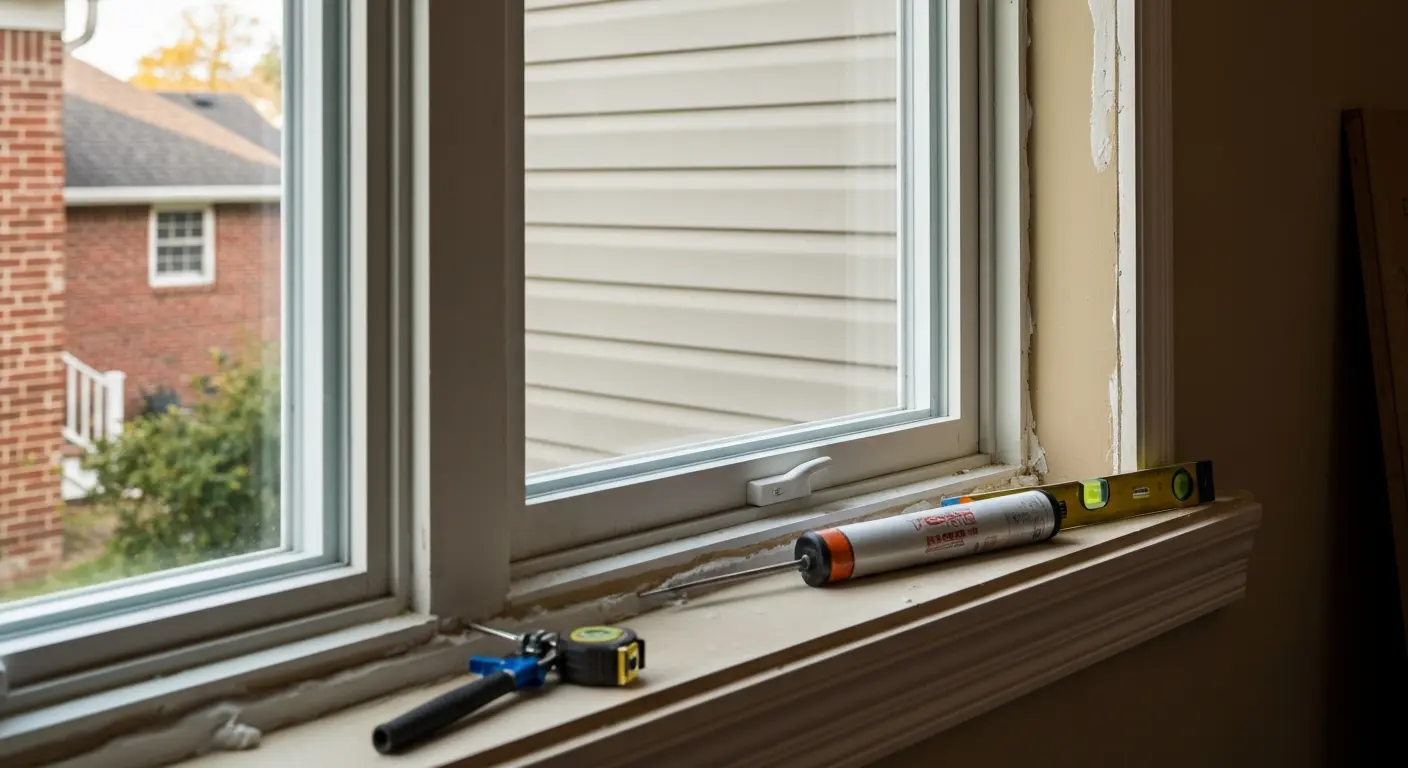 Professional window installation process