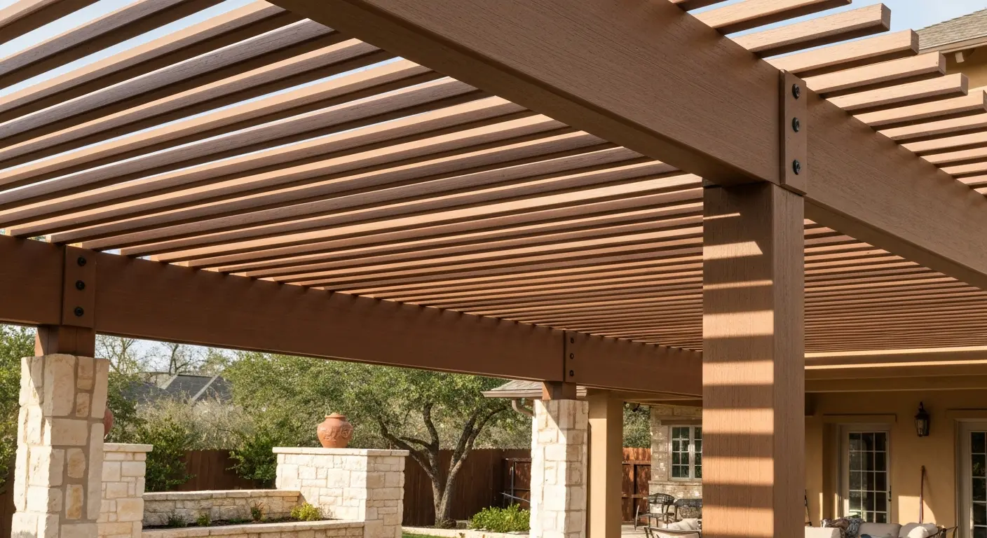 Composite pergola structure