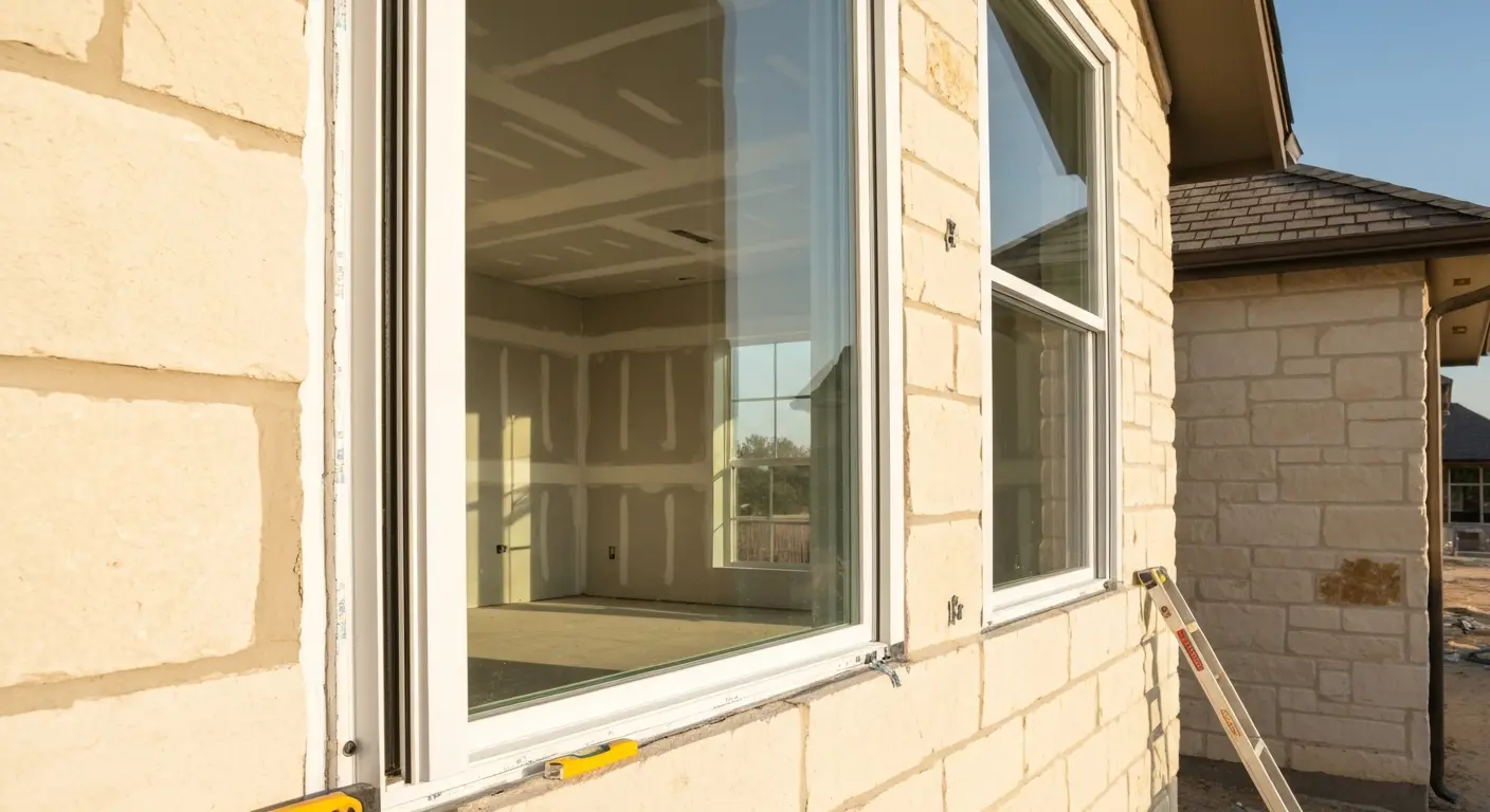 New construction window installation