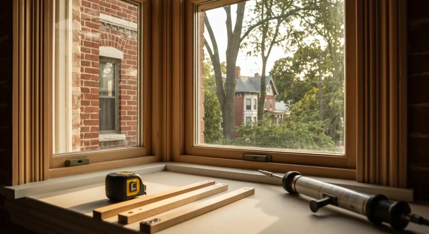 Custom window fitting for historic home