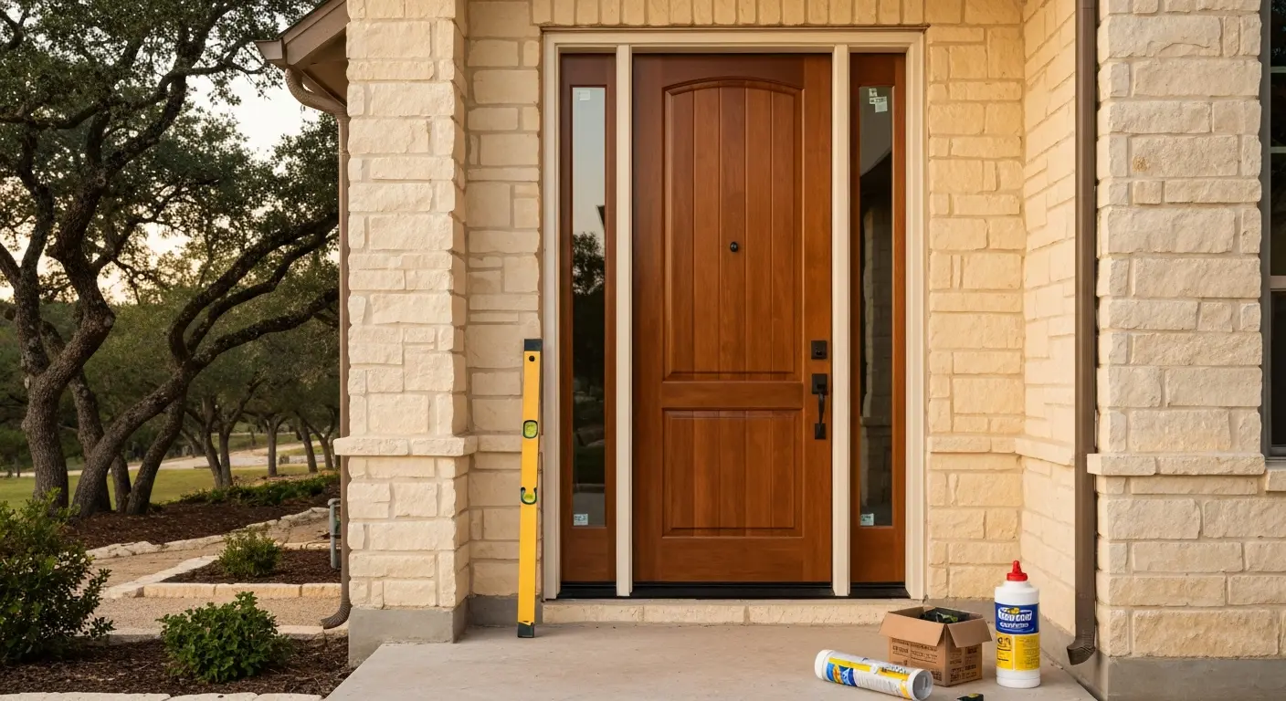 Entry door installation