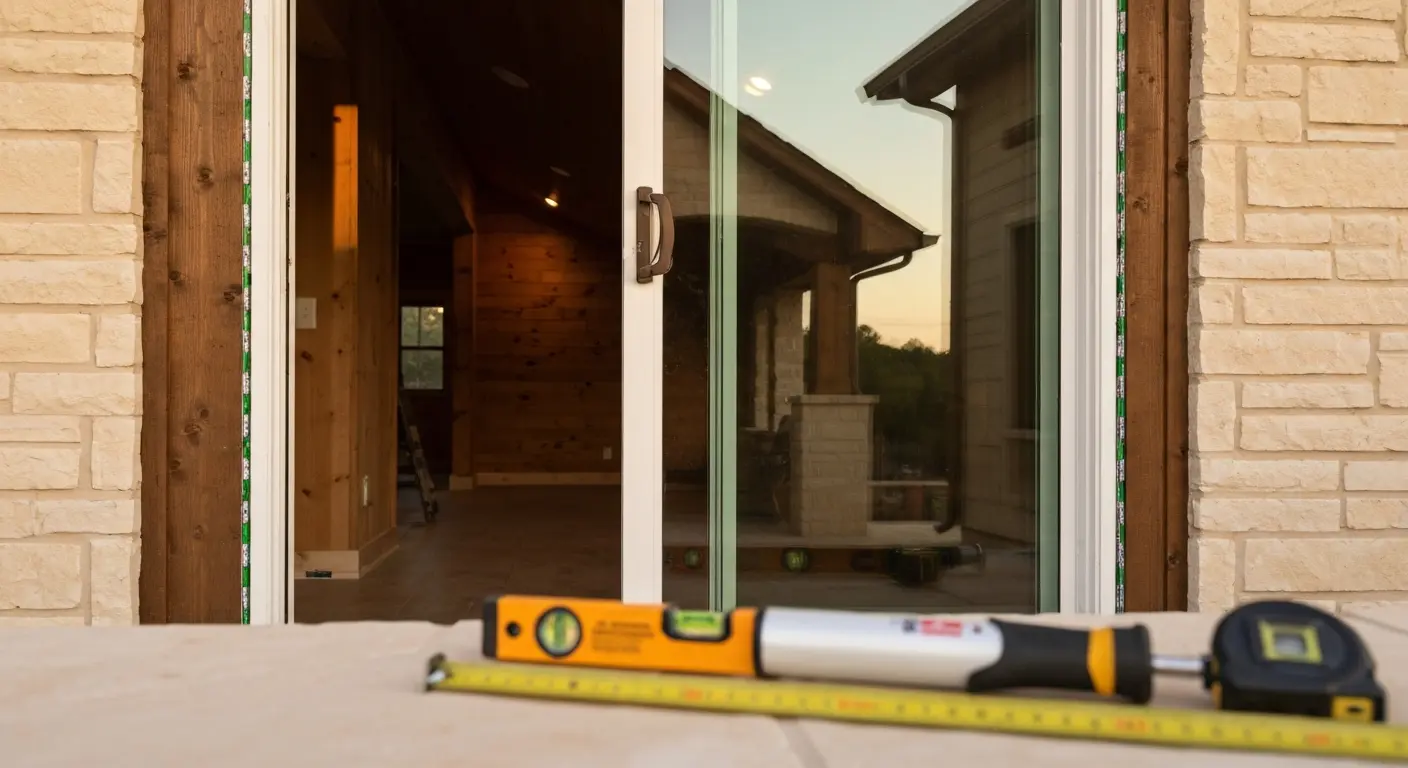 Patio door installation