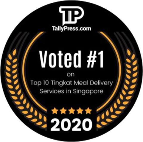 TallyPress 2020: Voted #1 on Top 10 Tingkat Meal Delivery Services in Singapore