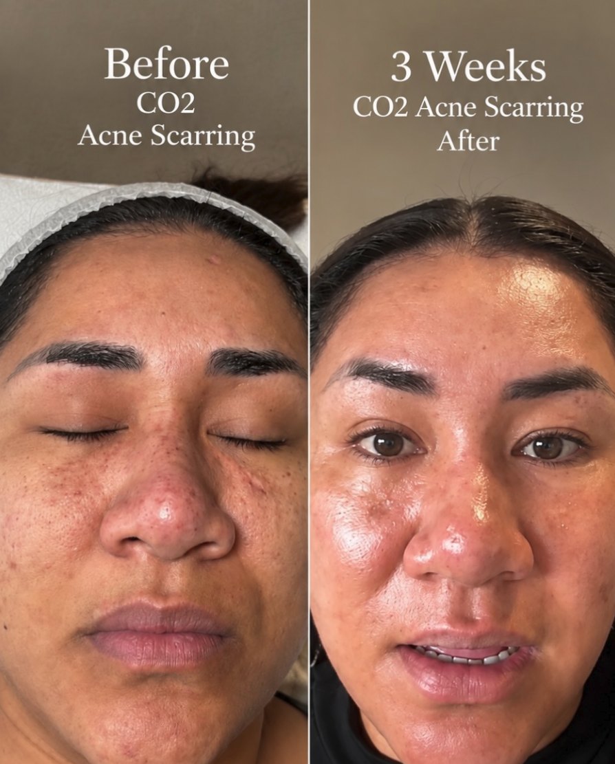CO2 laser before and after result 4