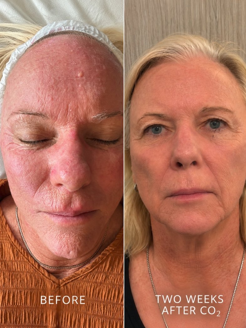CO2 laser before and after result 5