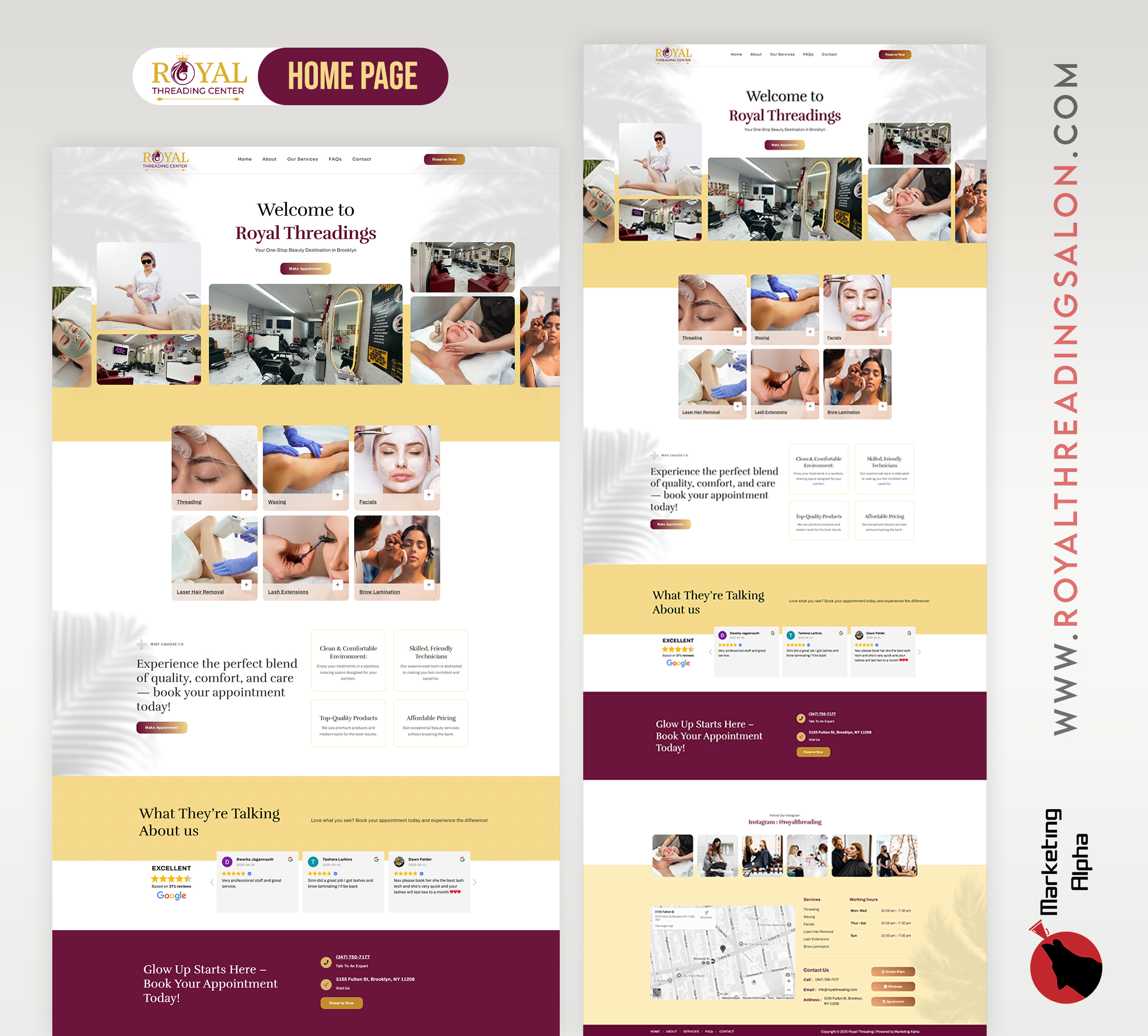 Home page design