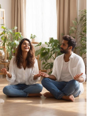 Couple sitting together in a calm home setting, representing shared reflection, healthier communication, and emotional reconnection through marriage counselling in Johannesburg. Couple sitting together in a calm home setting, representing shared reflection, healthier communication, and emotional reconnection through marriage counselling in Johannesburg.