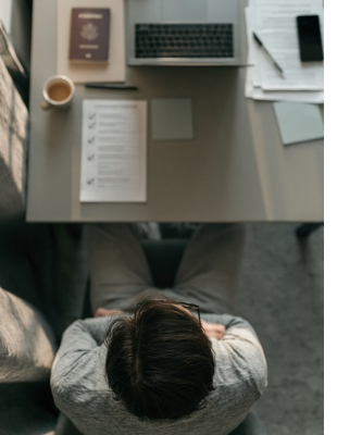 Person feeling overwhelmed by constant pressure, over-responsibility, and perfectionism associated with high-functioning anxiety. Person feeling overwhelmed by constant pressure, over-responsibility, and perfectionism associated with high-functioning anxiety.