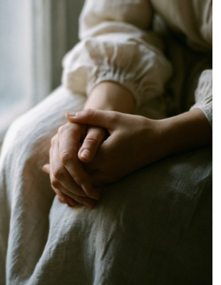 Close-up of clasped hands symbolising quiet grief, emotional overwhelm, and the hidden experience of mourning a loved one. Close-up of clasped hands symbolising quiet grief, emotional overwhelm, and the hidden experience of mourning a loved one.