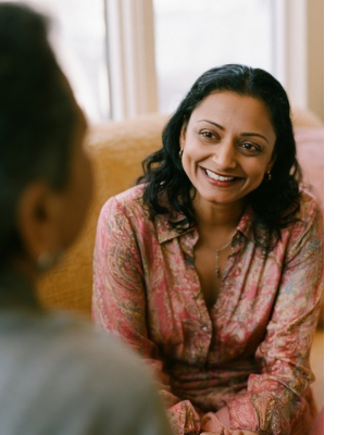 Counsellor listening attentively during a one-on-one counselling session Counsellor listening attentively during a one-on-one counselling session