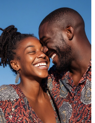 Happy couple sharing a close moment, illustrating emotional connection and healthy relationships supported by couples counselling Happy couple sharing a close moment, illustrating emotional connection and healthy relationships supported by couples counselling