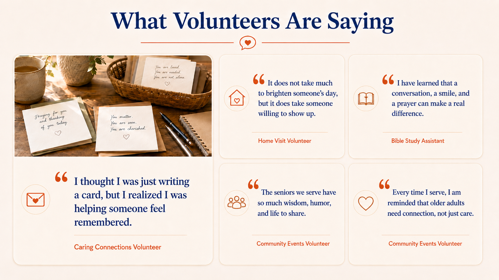 What Volunteers Are Saying