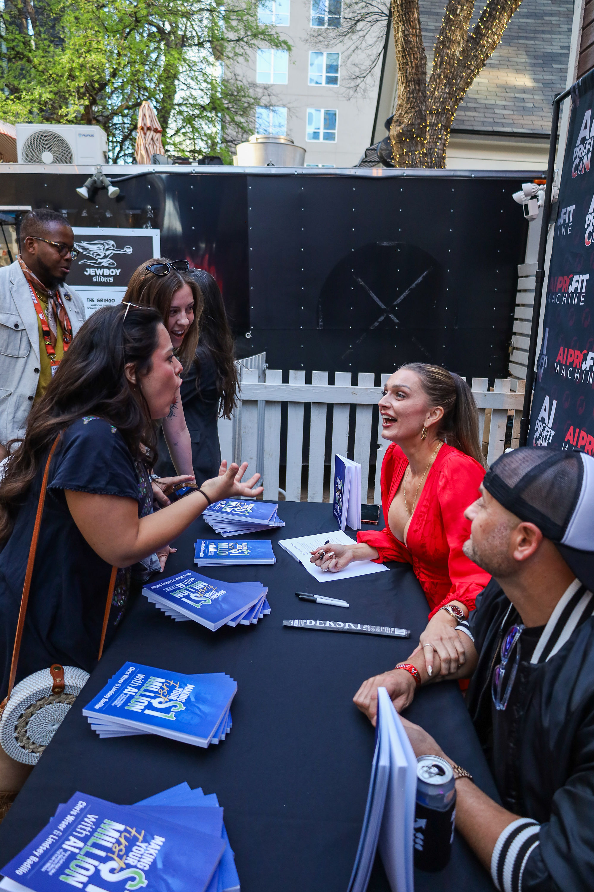 Hot Girls LOVE AI — Lindsey and Chris signing books