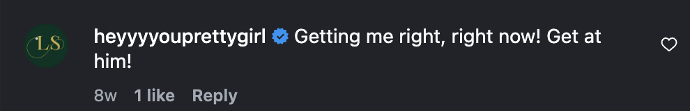 Client comment screenshot