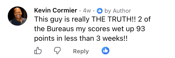 Client comment — real results