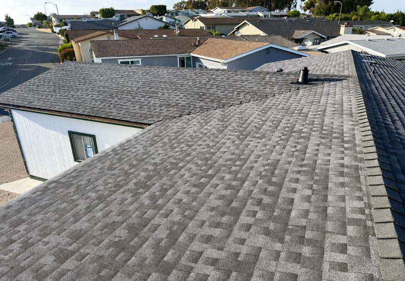 Roof &mdash; east side after renovation by ForgePoint, Via Santiago