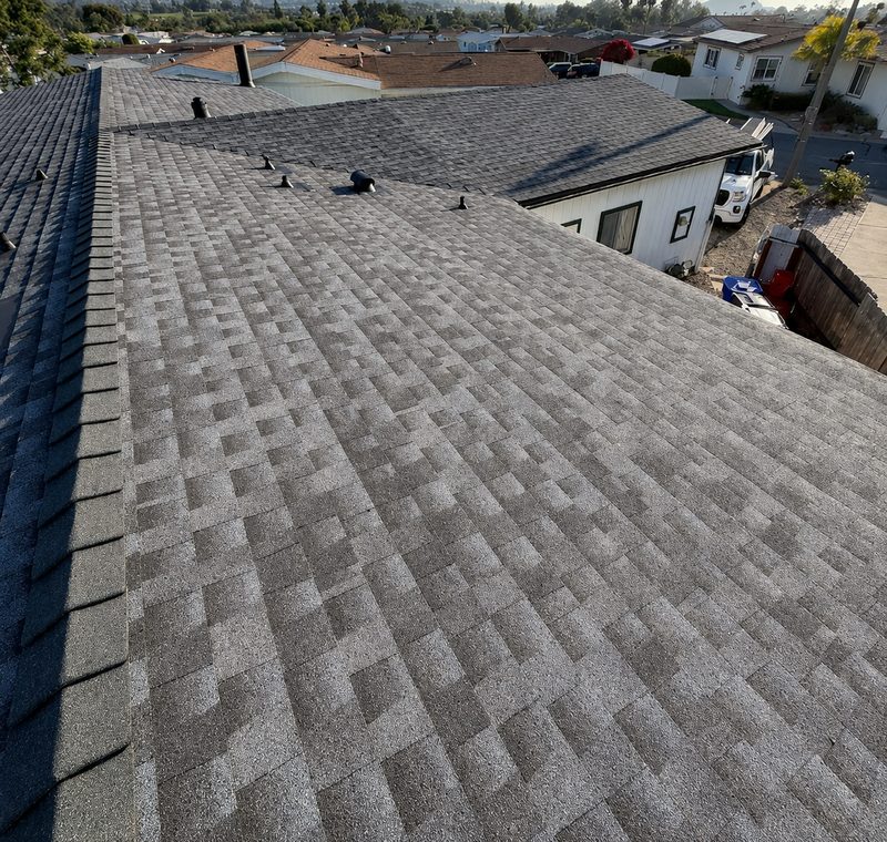 Roof &mdash; west side after renovation by ForgePoint, Via Santiago