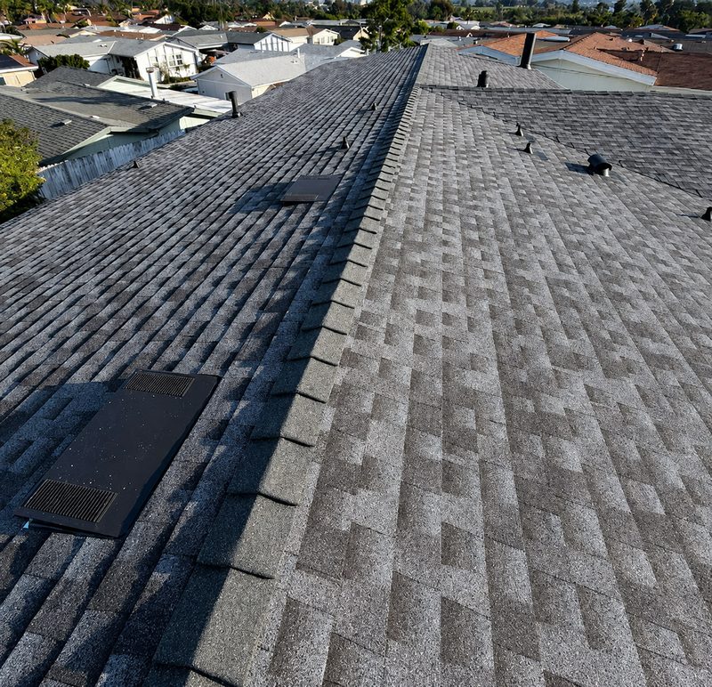 Via Santiago - Roof &mdash; west side, completed