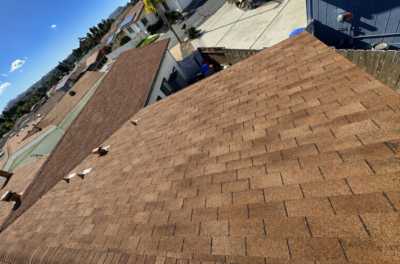 Roof &mdash; west side before renovation, Via Santiago