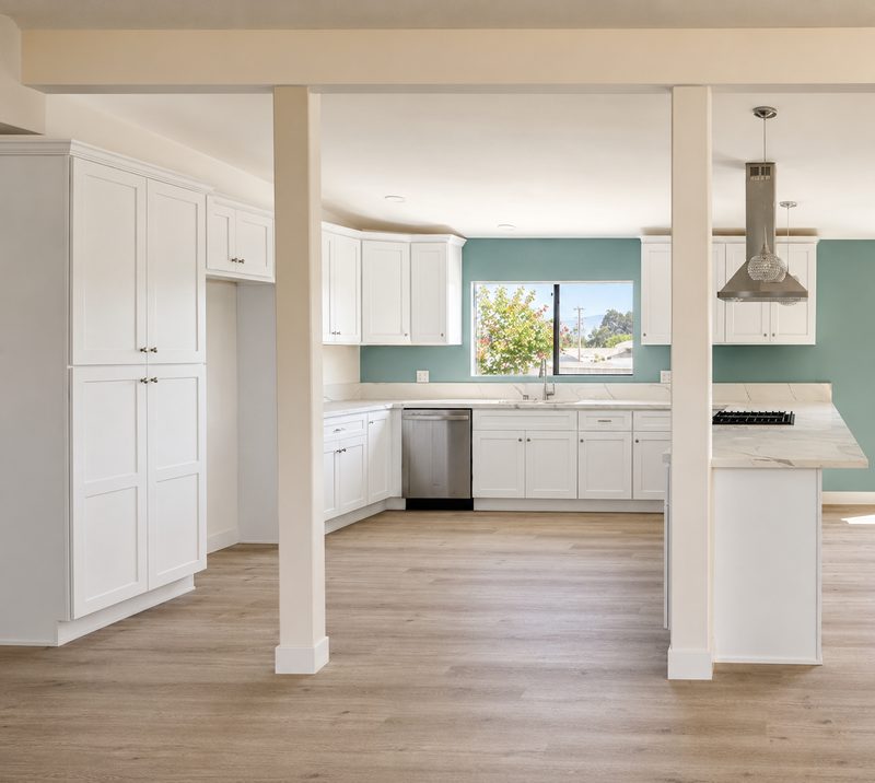 Kitchen after renovation by KDI, Via Santiago