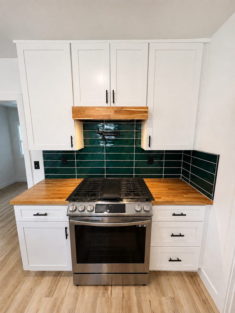Range wall after renovation by KDI, Webster St.