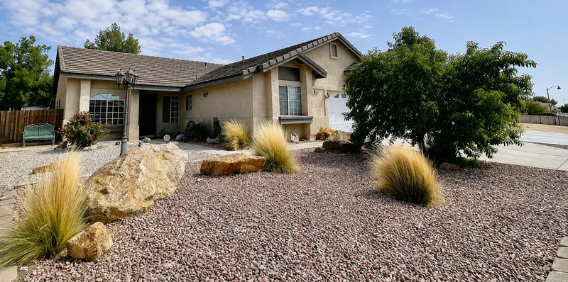 Exterior &mdash; front left before renovation, Honeybear Ln.