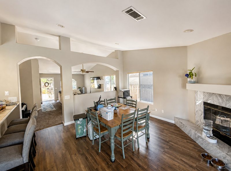 Dining room after renovation by KDI, Honeybear Ln.