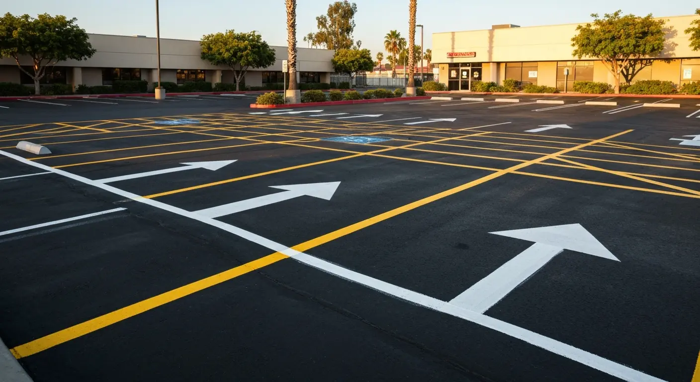 Directional arrow striping