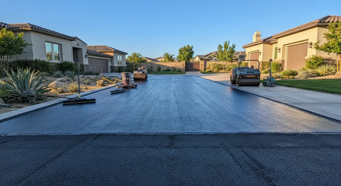 Asphalt resurfacing overlay