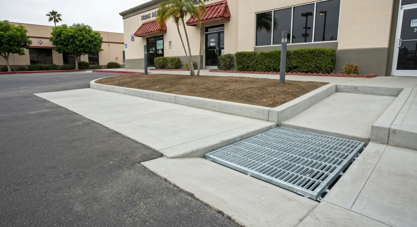 Drainage correction work