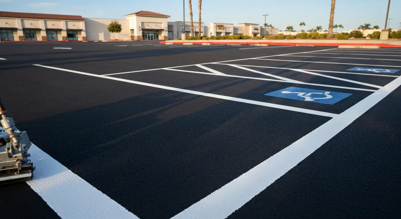 Parking lot striping project