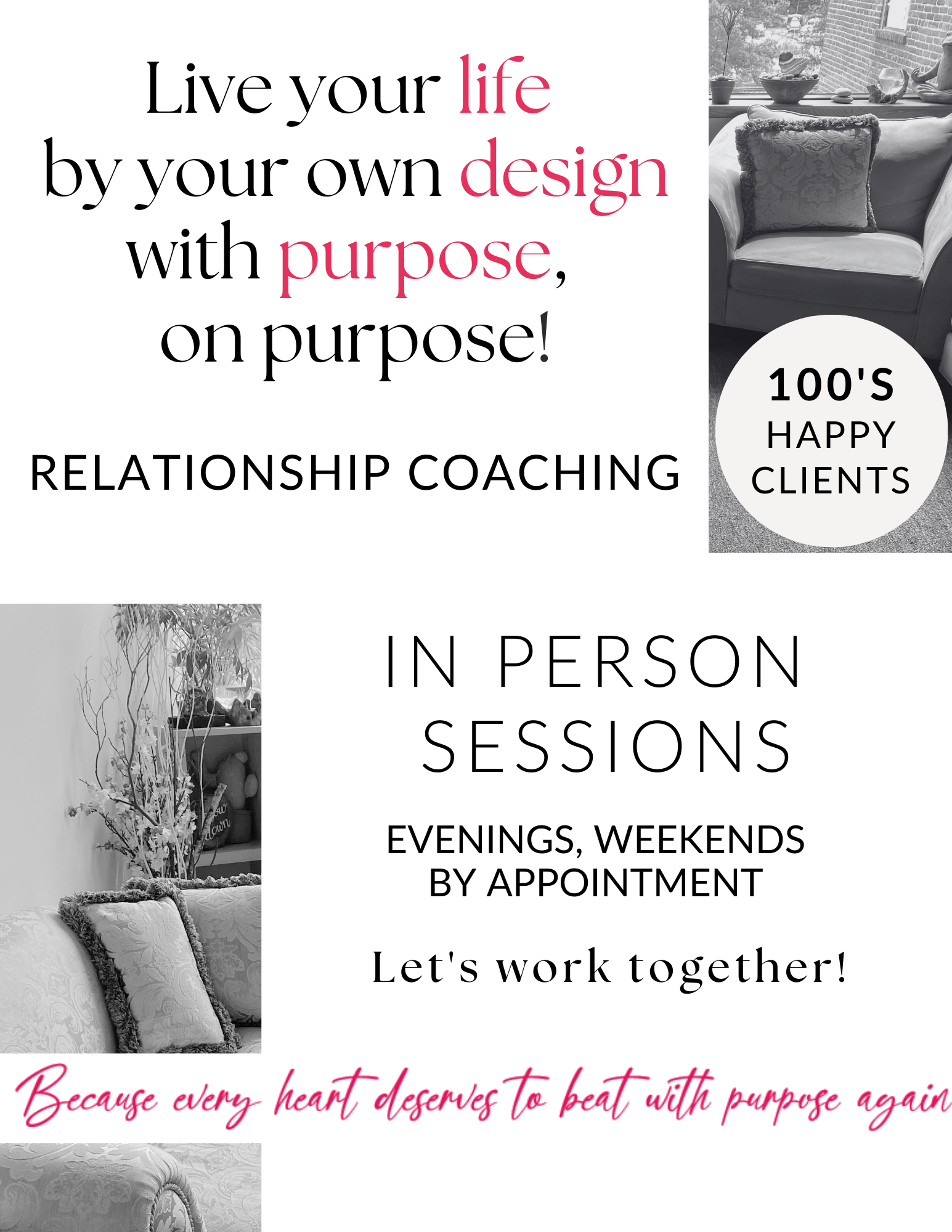 Vanessa Cardenas’ Peekskill, NY office highlighting the bespoke boutique relationship coaching and betrayal recovery support available in Westchester County.