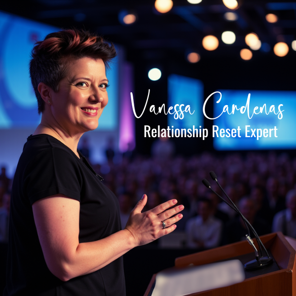 Vanessa Cardenas speaking and presenting on communication, relationships, and leadership