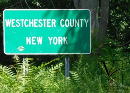 Westchester County New York sign representing local relationship coaching services by Vanessa Cardenas