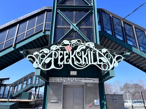 Peekskill New York sign near Vanessa Cardenas's Understanding Ear relationship coaching office in Westchester County