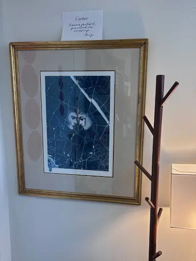 Framed limited edition print of David Popa’s Between Us hanging on the wall in Vanessa Cardenas’s Peekskill office. Framed limited edition print of David Popa’s Between Us hanging on the wall in Vanessa Cardenas’s Peekskill office.