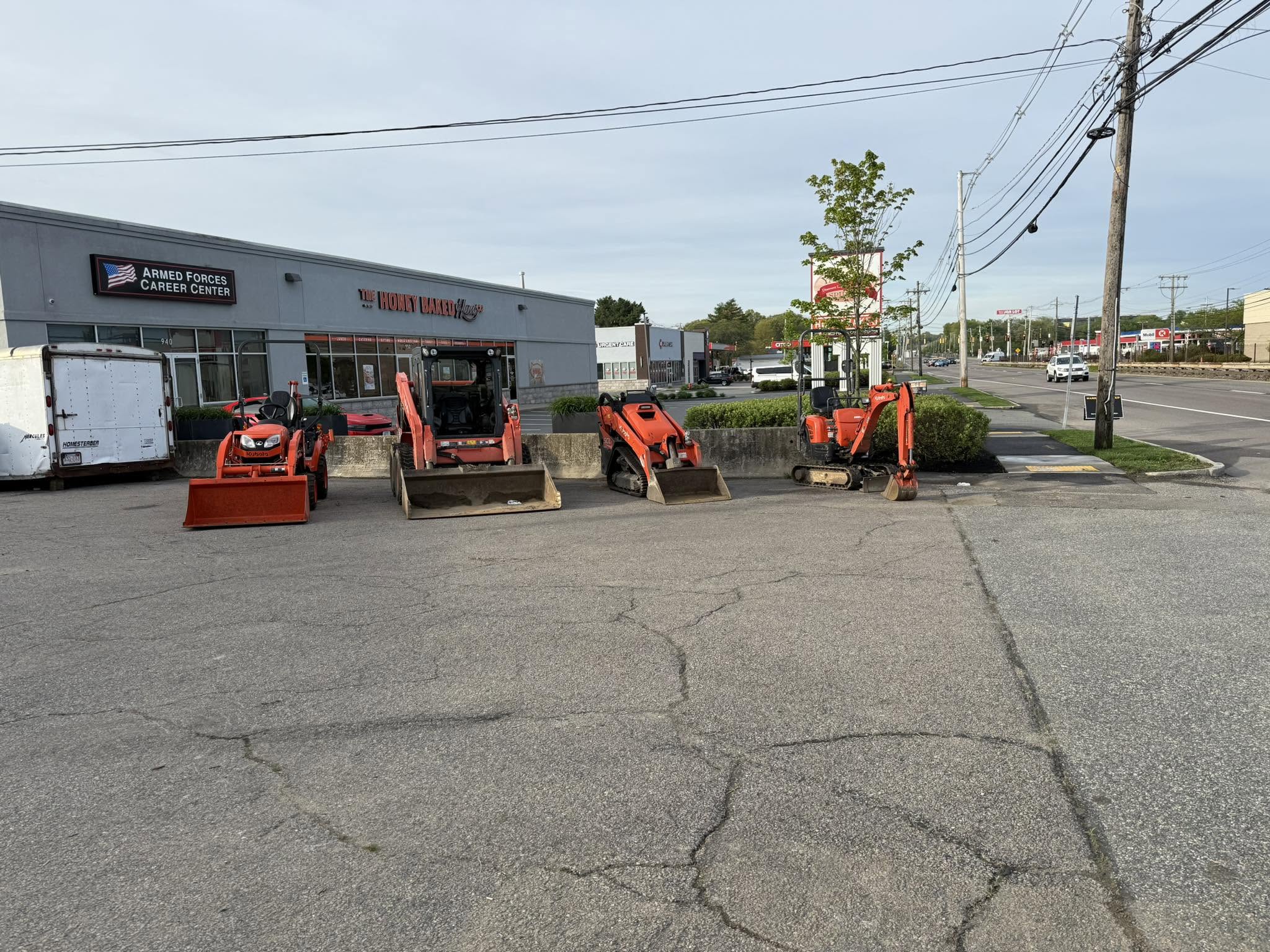 Heavy equipment rentals including skid steers and excavators