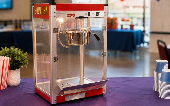 Popcorn, cotton candy and other concession machine rentals