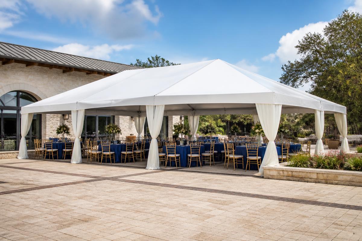 20×40 Draped Tent rental