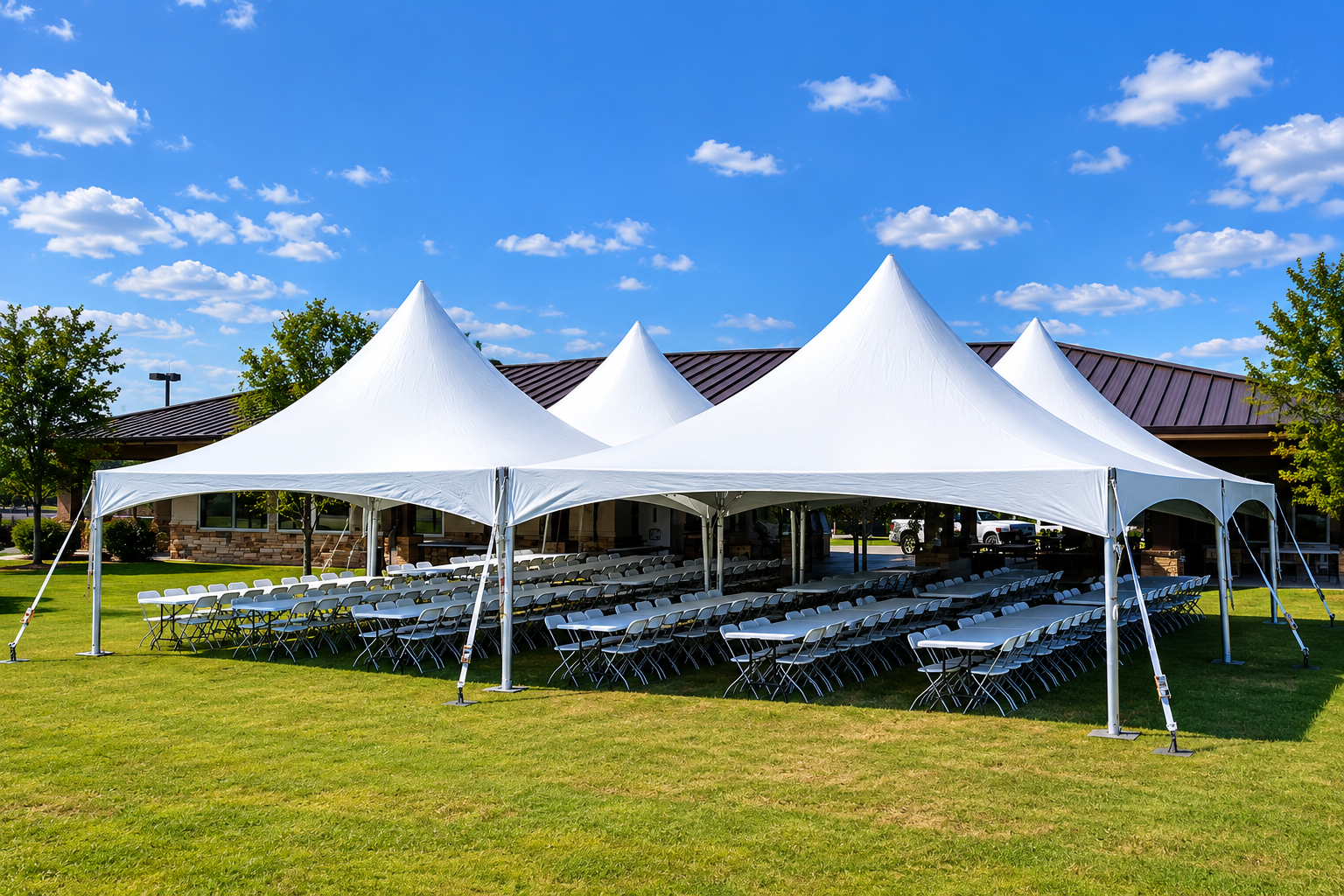 40×40 High Peak Tent Package rental