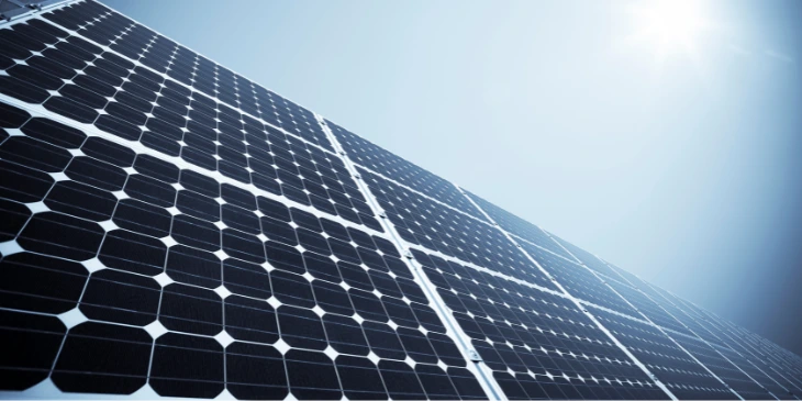 A solar panel in Edinburgh