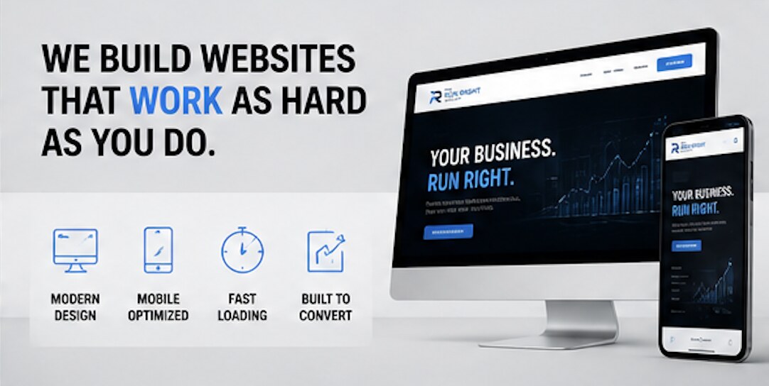 We build websites that work as hard as you do — modern design, mobile optimized, fast loading, built to convert.