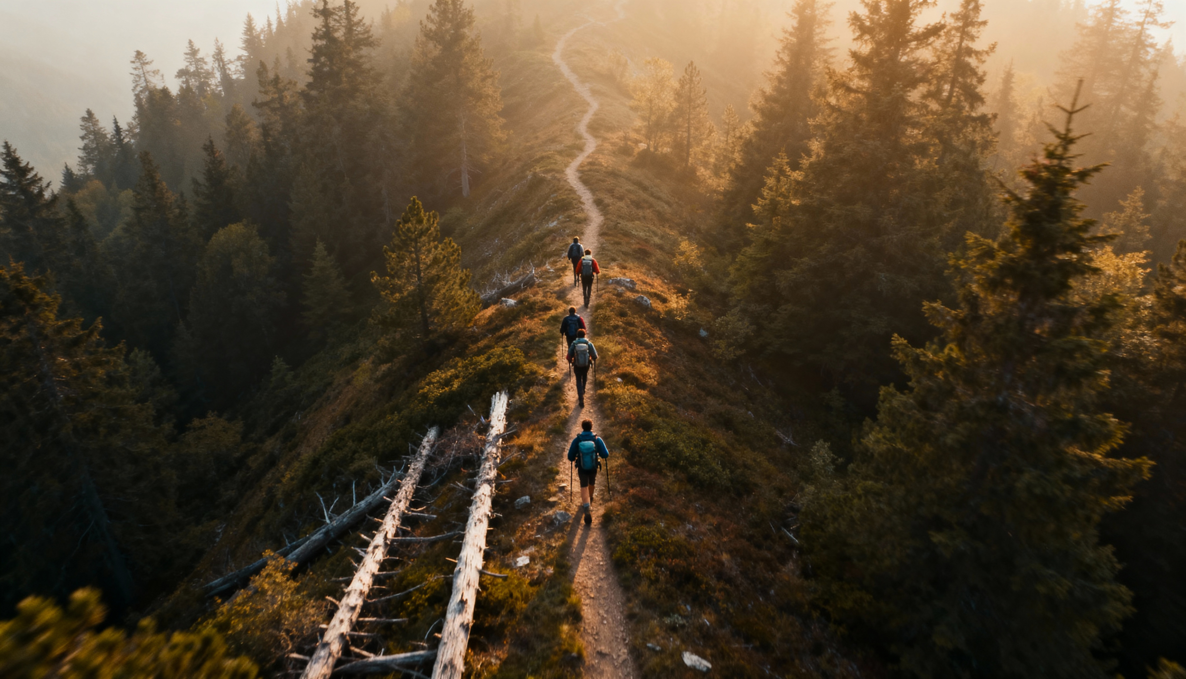 Man walking a rugged wilderness trail — The Savage Path