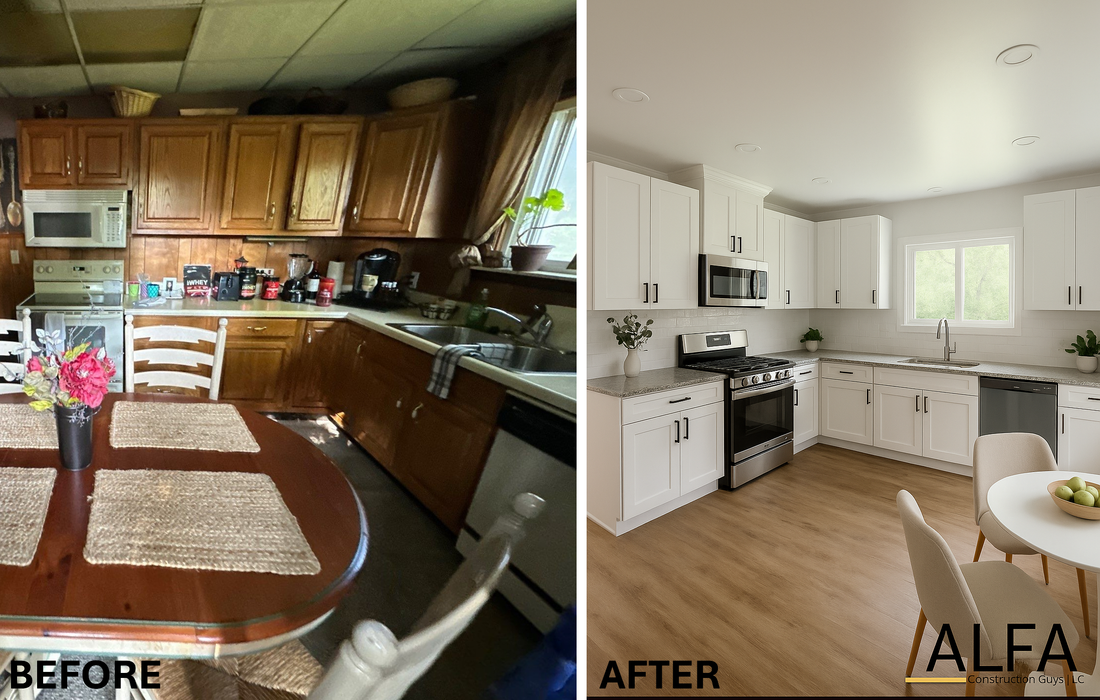 ALFA Construction kitchen and bath project