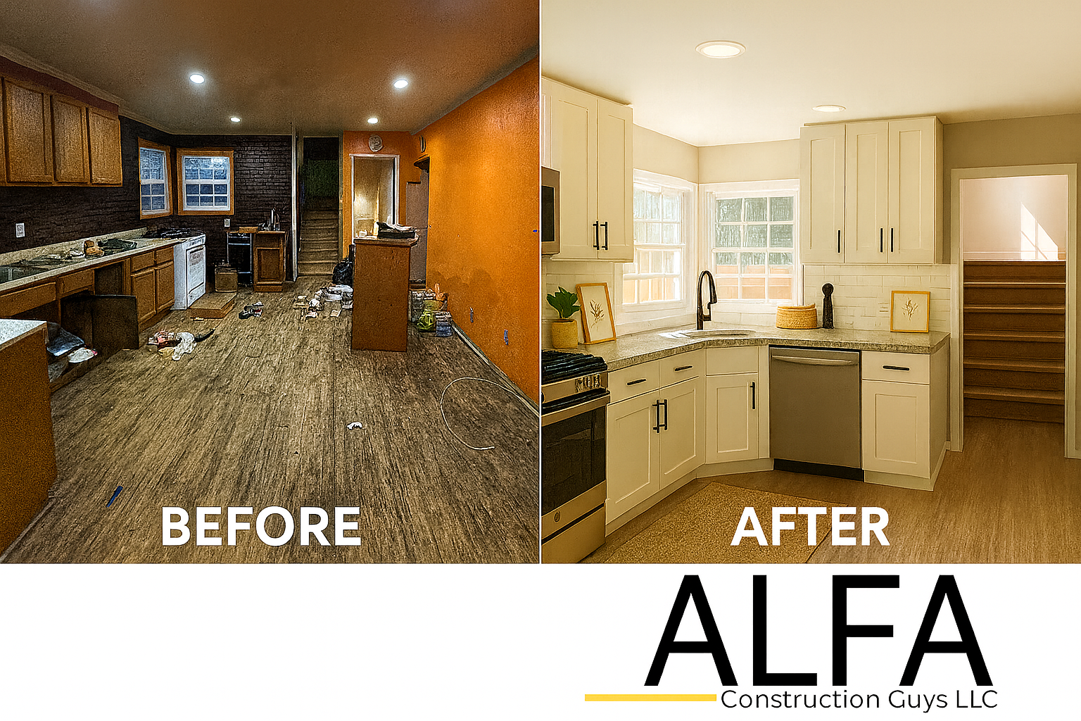 ALFA Construction kitchen and bath project