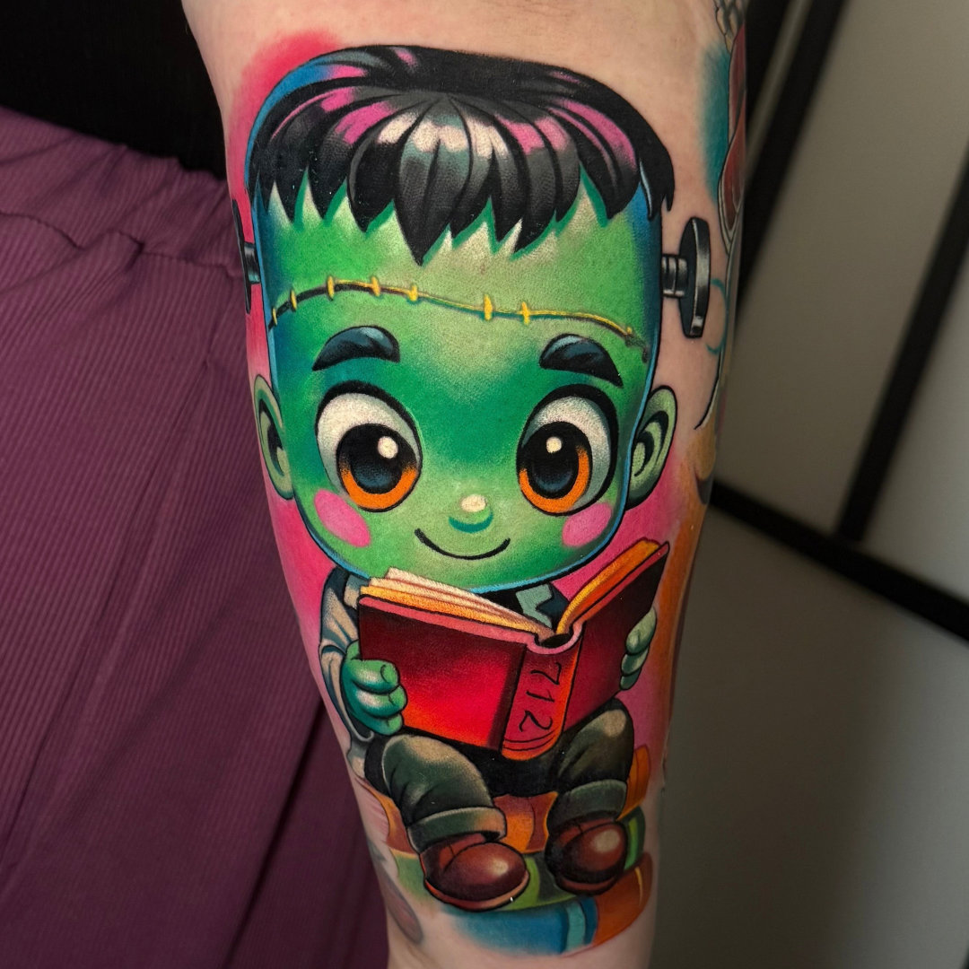 Back piece tattoo by Santo Cuervo Tattoo Collective